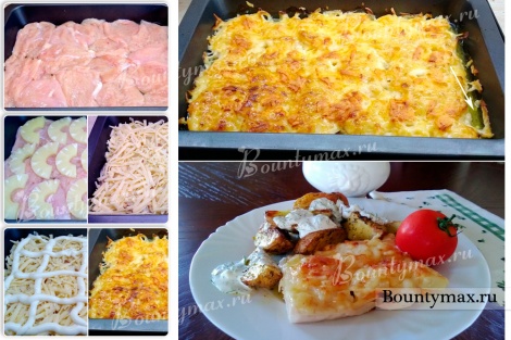 Курица с ананасами и сыром в духовке: самые вкусные рецепты и простые способы приготовления