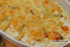 Картофель со сливками запеченный в духовке