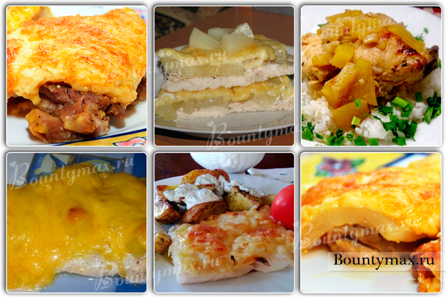 Курица с ананасами и сыром в духовке: самые вкусные рецепты и простые способы приготовления