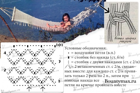 Как связать гамак своими руками